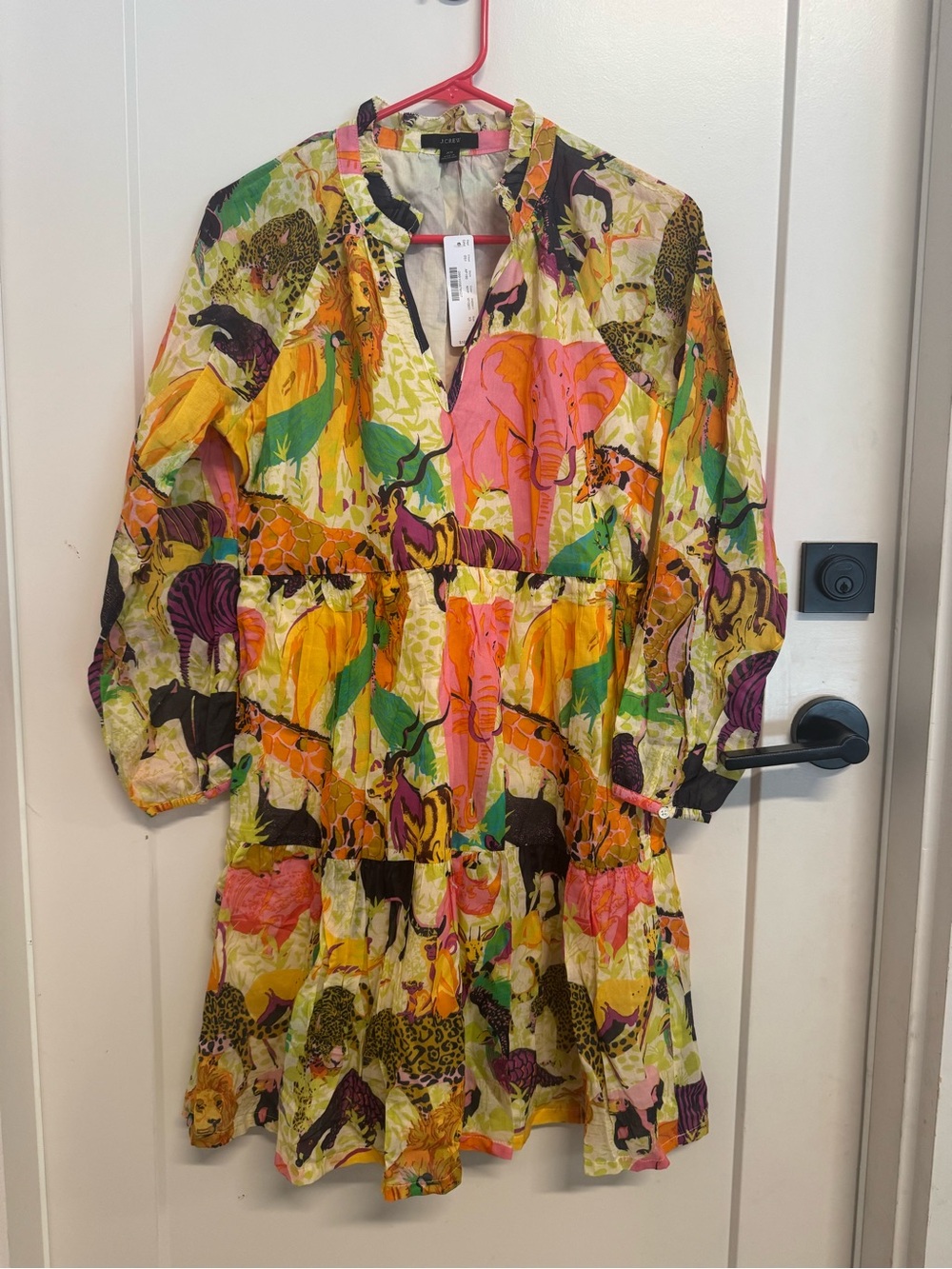 JCrew Animal-Print Dress, XS